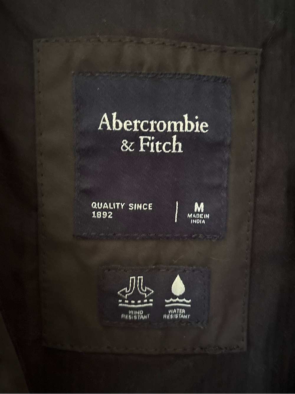 Men’s Abercrombie & Fitch Coat Size Small Black - Picture 4 of 14